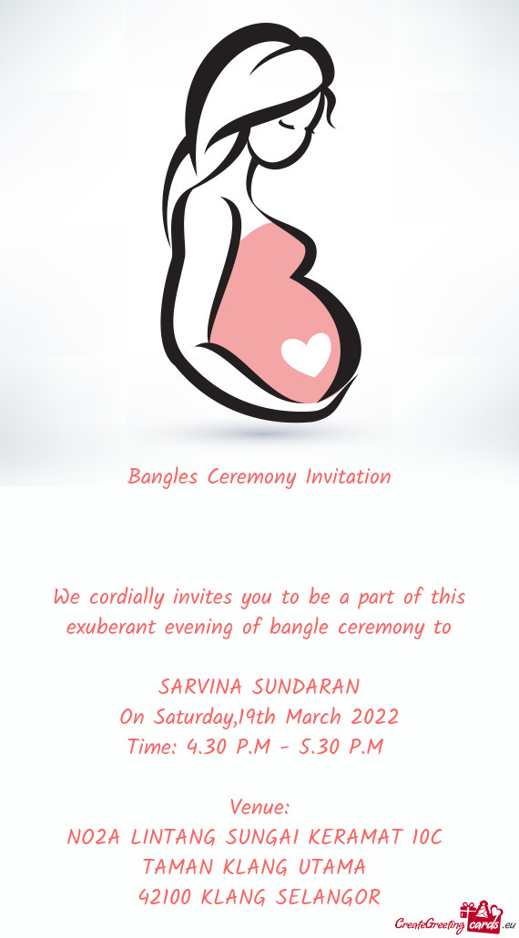 ??️Bangles Ceremony Invitation❤️