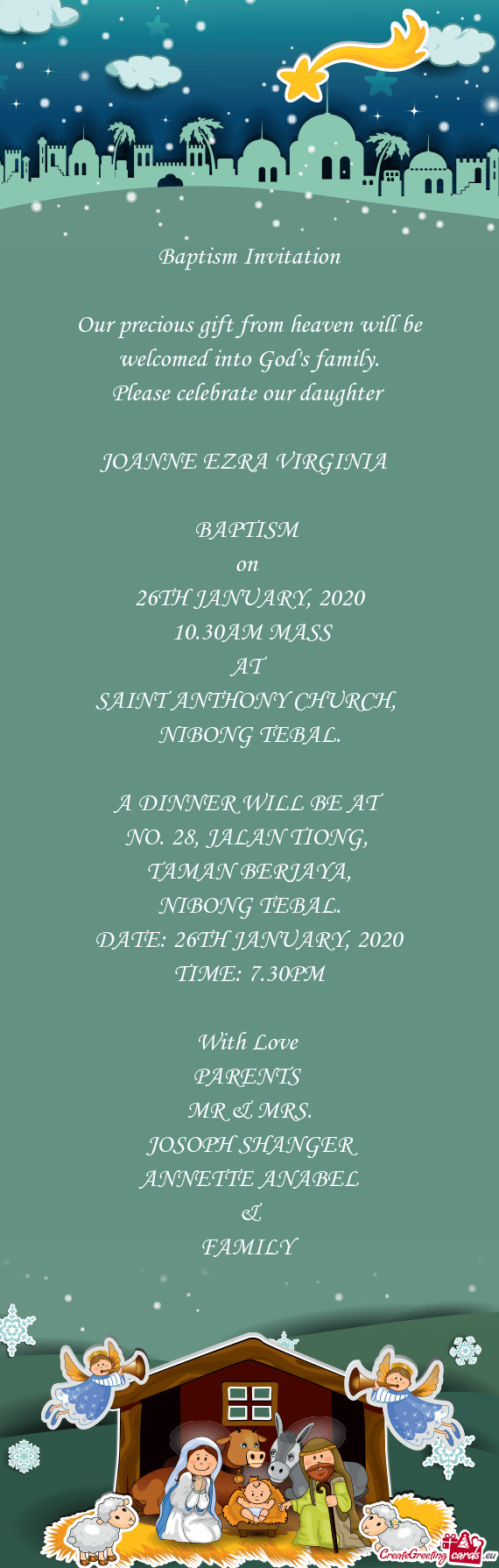 Baptism Invitation