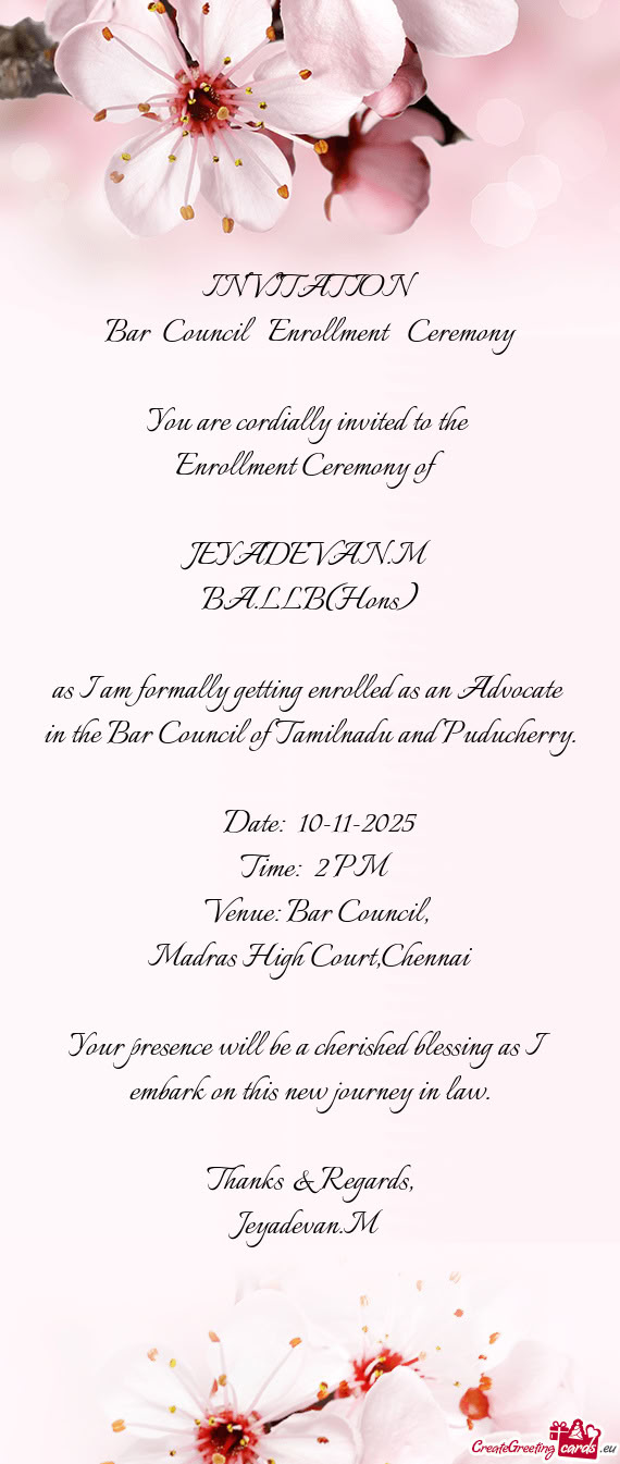 Bar Council Enrollment Ceremony