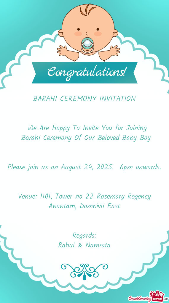 Barahi Ceremony Of Our Beloved Baby Boy