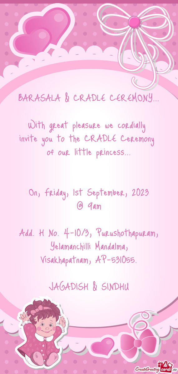 BARASALA & CRADLE CEREMONY