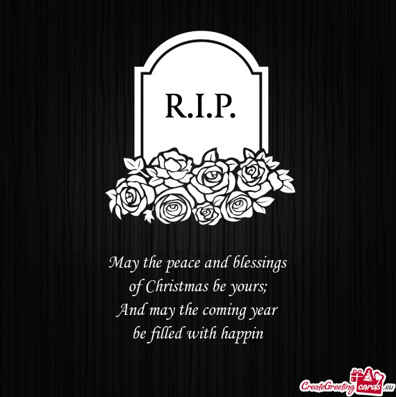 Be filled with happin