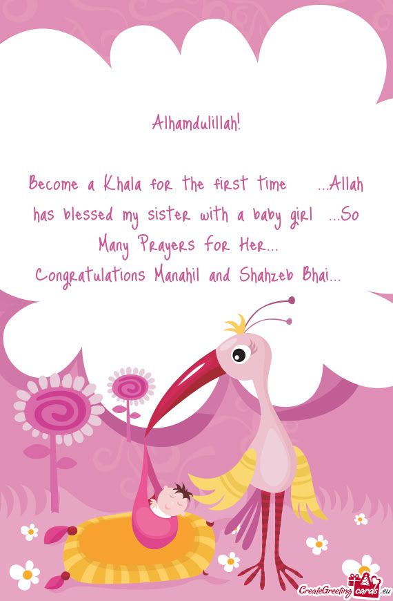 Become a Khala for the first time❤️...Allah has blessed my sister with a baby girl👶...So Many