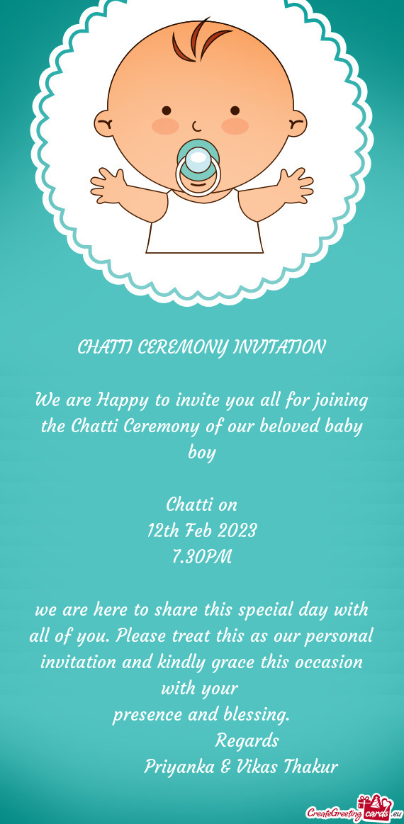 Beloved baby boy Chatti on 12th Feb 2023 7