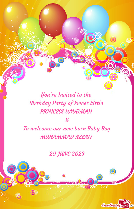 Birthday Party of Sweet Little