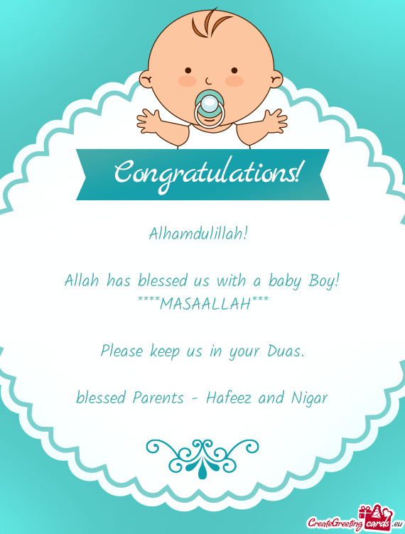 Blessed Parents - Hafeez and Nigar