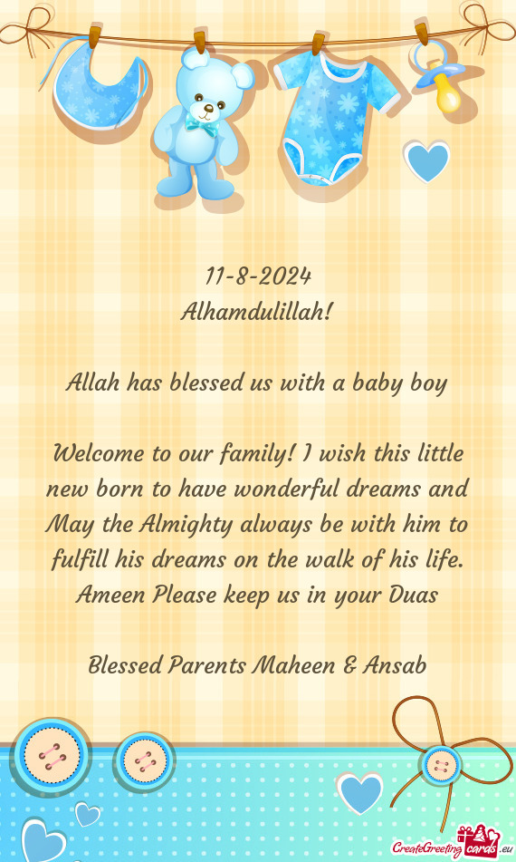 Blessed Parents Maheen & Ansab