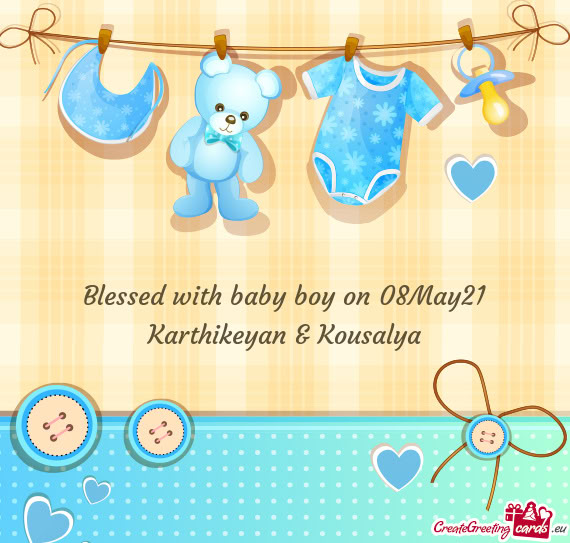 Blessed with baby boy on 08May21