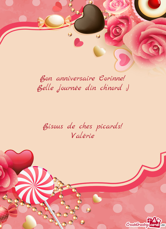 Bon anniversaire Corinne