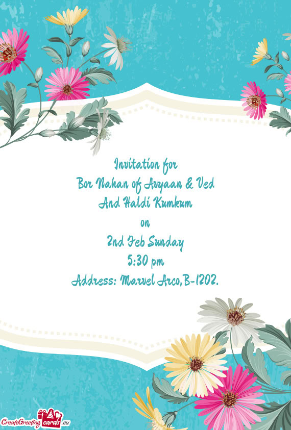 Bor Nahan of Avyaan & Ved