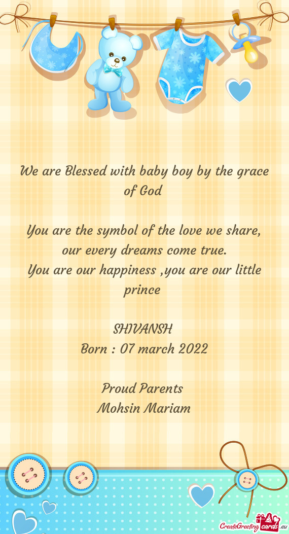 Born : 07 march 2022