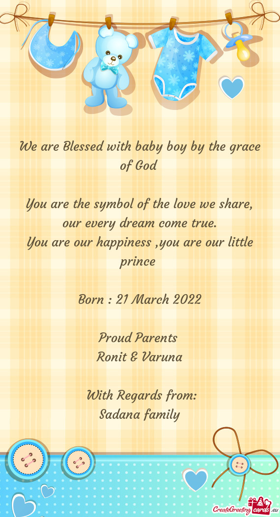 Born : 21 March 2022