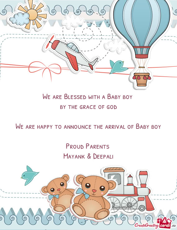 Boy  Proud Parents  Mayank & Deepali