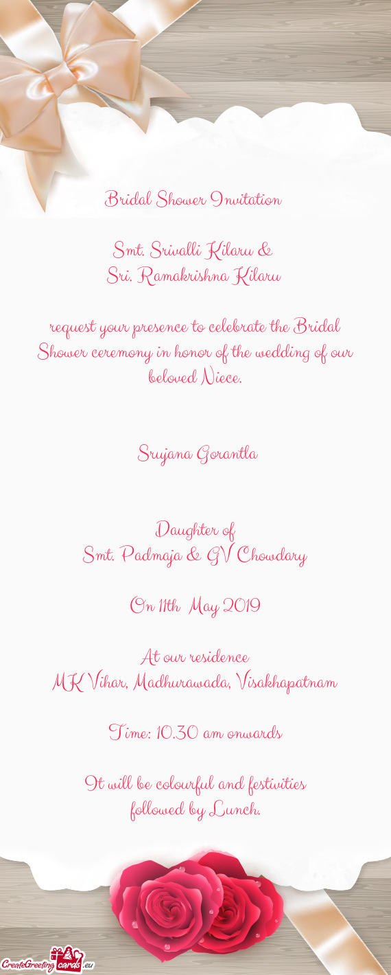 Bridal Shower Invitation