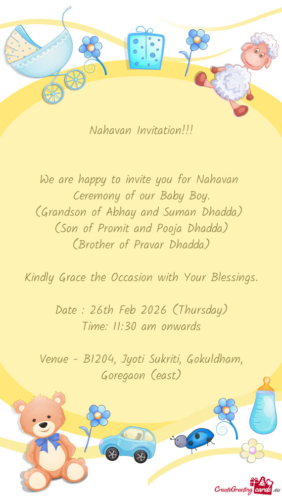 (Brother of Pravar Dhadda)