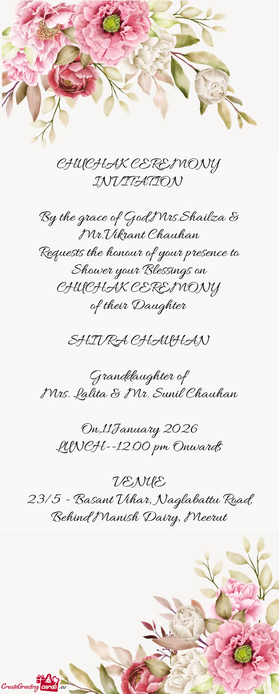 By the grace of God,Mrs.Shailza & Mr.Vikrant Chauhan