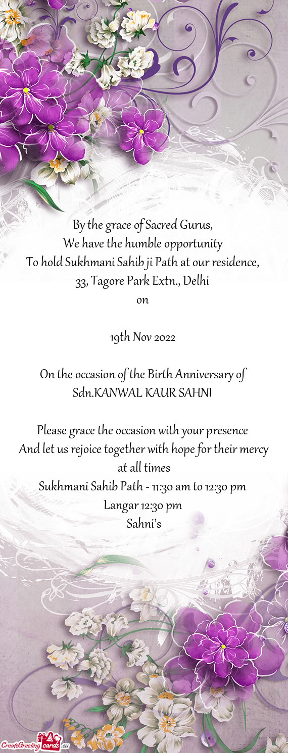 By the grace of Sacred Gurus