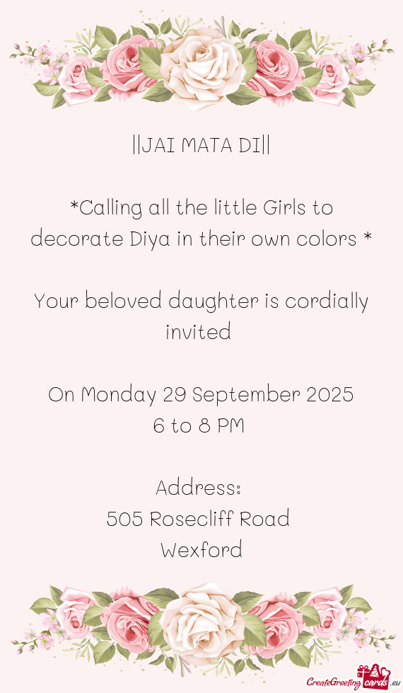 Calling all the little Girls to decorate Diya in their own colors