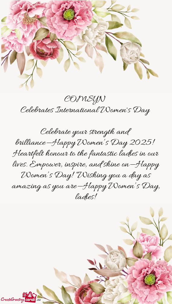 Celebrates International Women