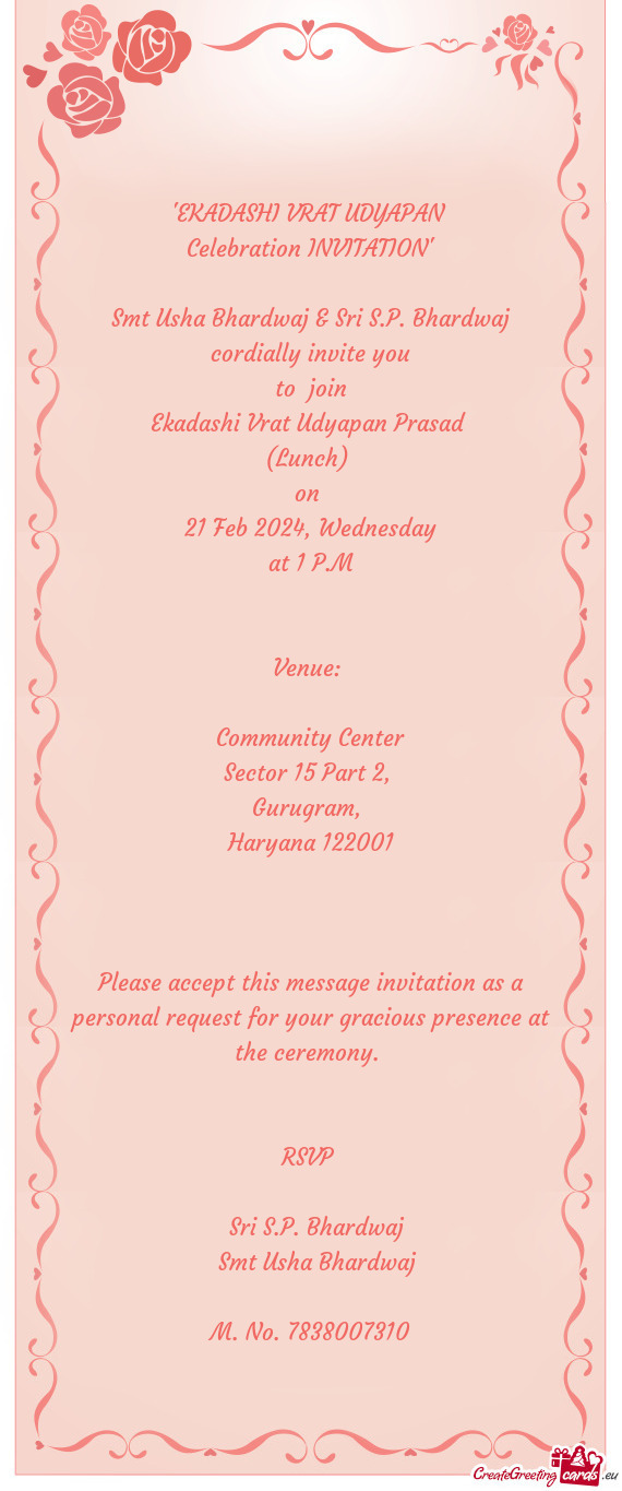 Celebration INVITATION"