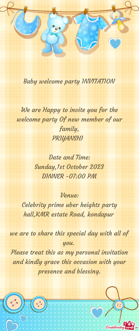 Celebrity prime uber heights party hall,KMR estate Road, kondapur