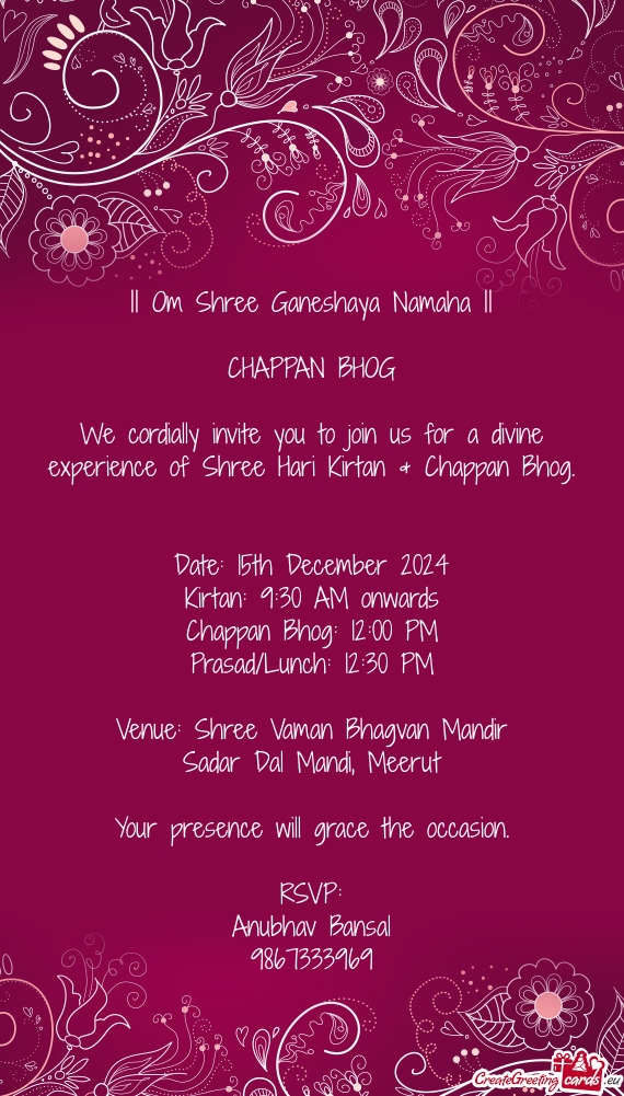 CHAPPAN BHOG