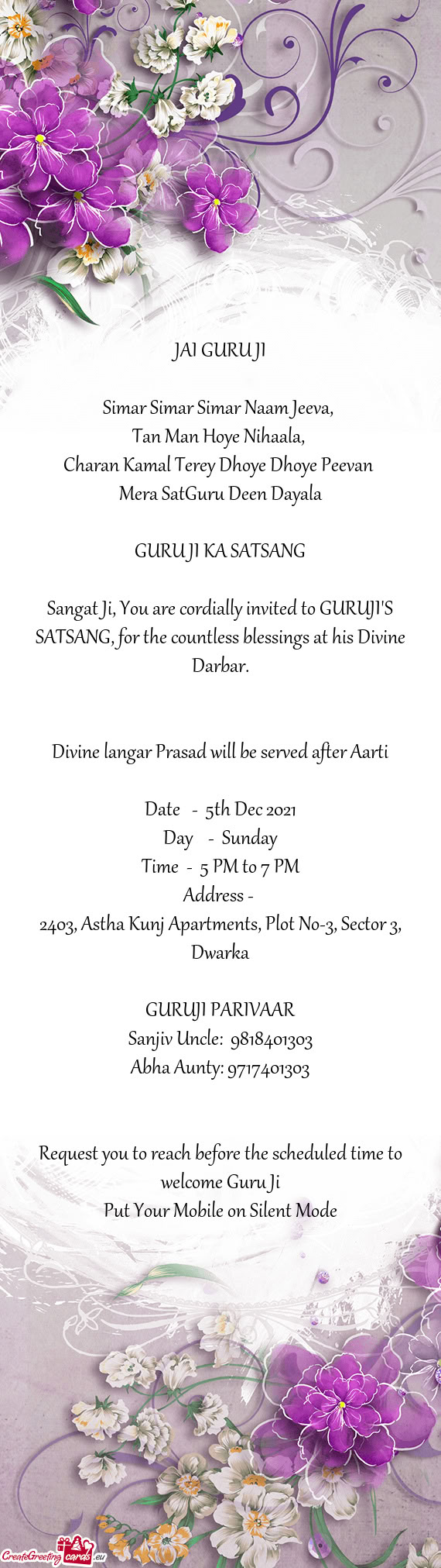 Charan Kamal Terey Dhoye Dhoye Peevan