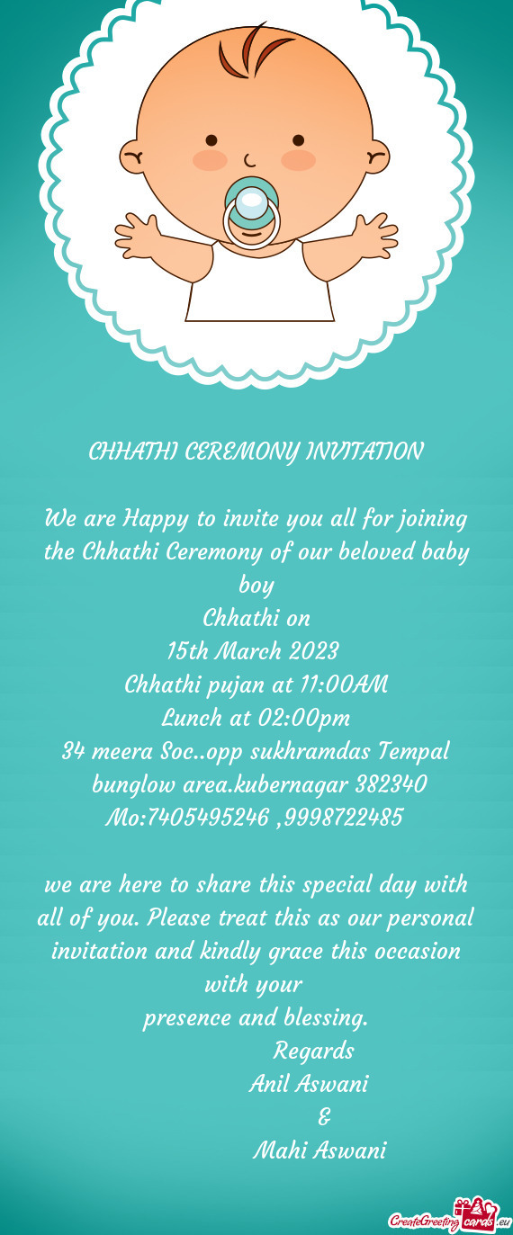 Chhathi pujan at 11:00AM