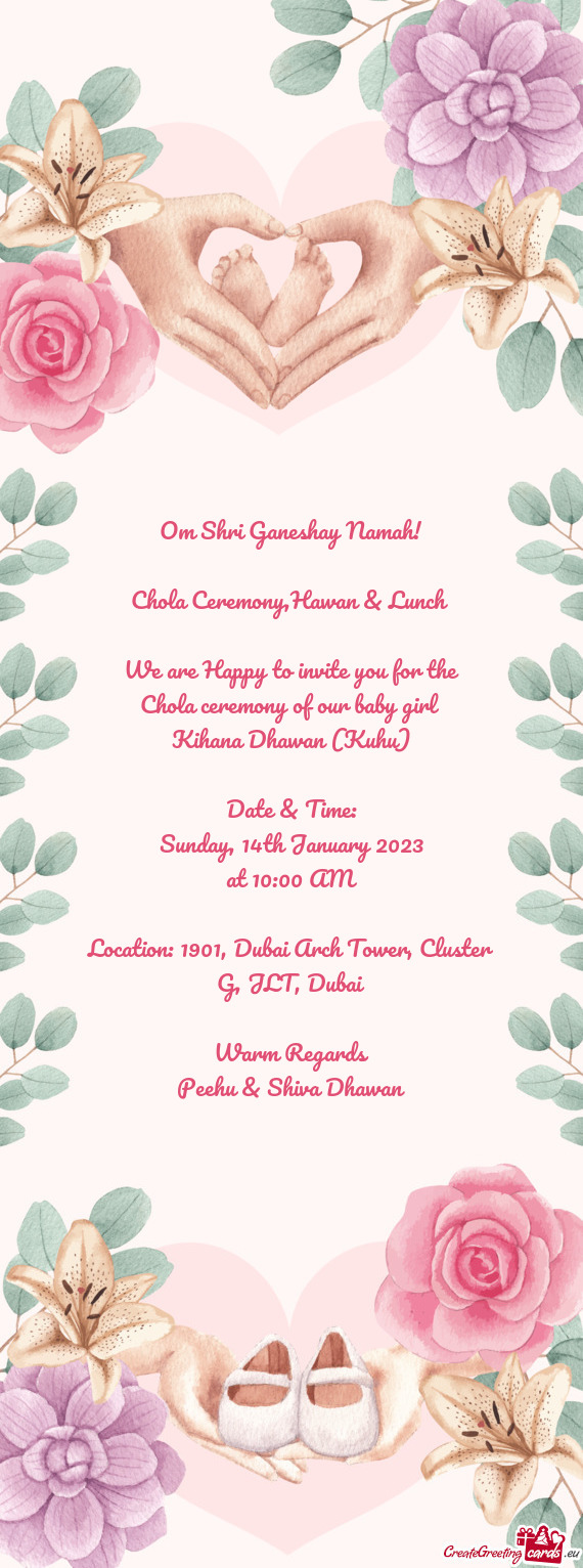 Chola Ceremony,Hawan & Lunch