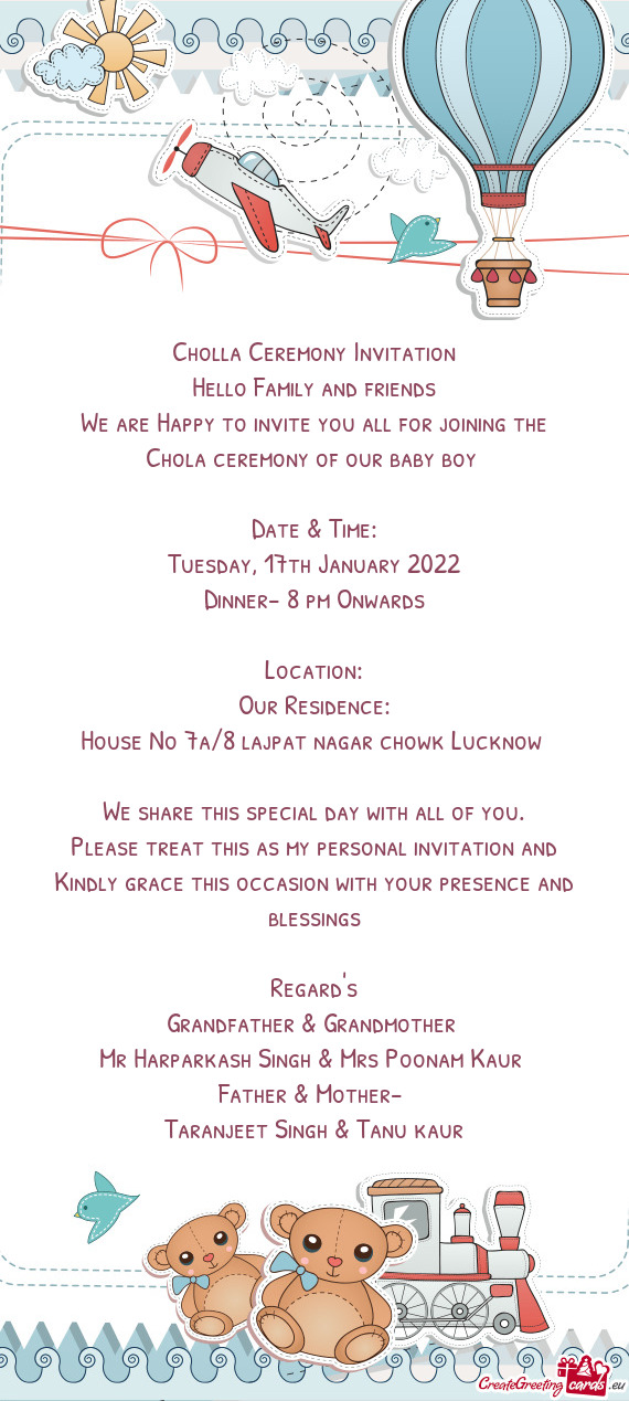 Cholla Ceremony Invitation