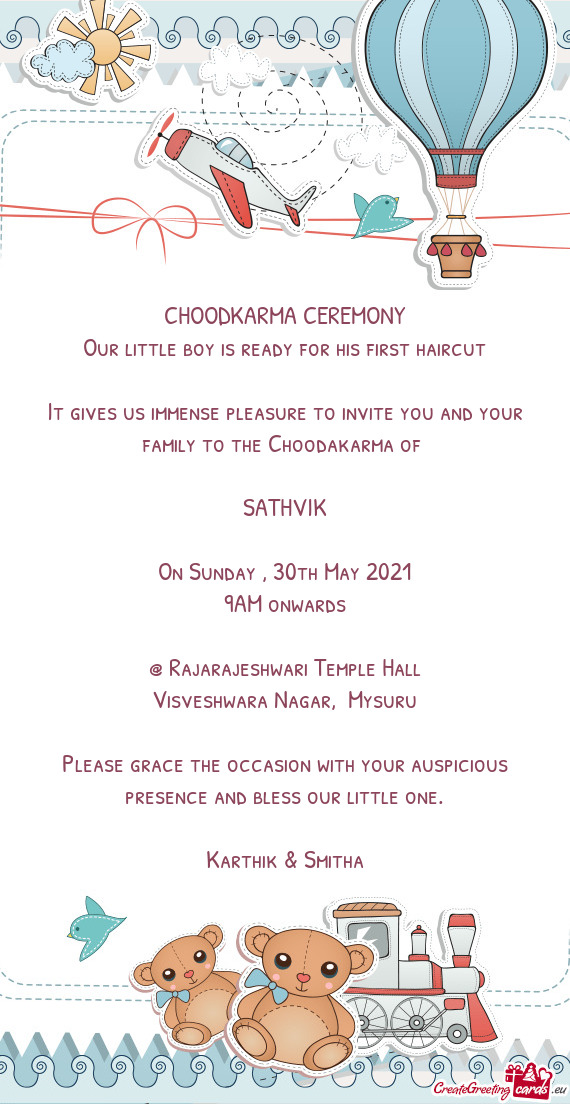 CHOODKARMA CEREMONY