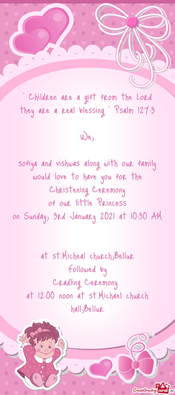 Christening Ceremony