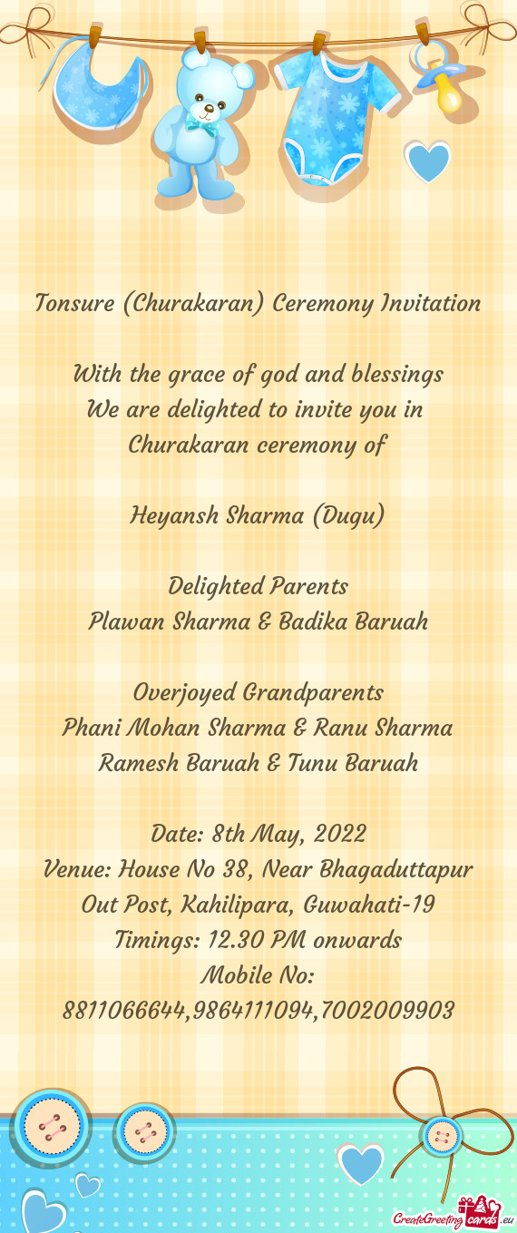 Churakaran ceremony of