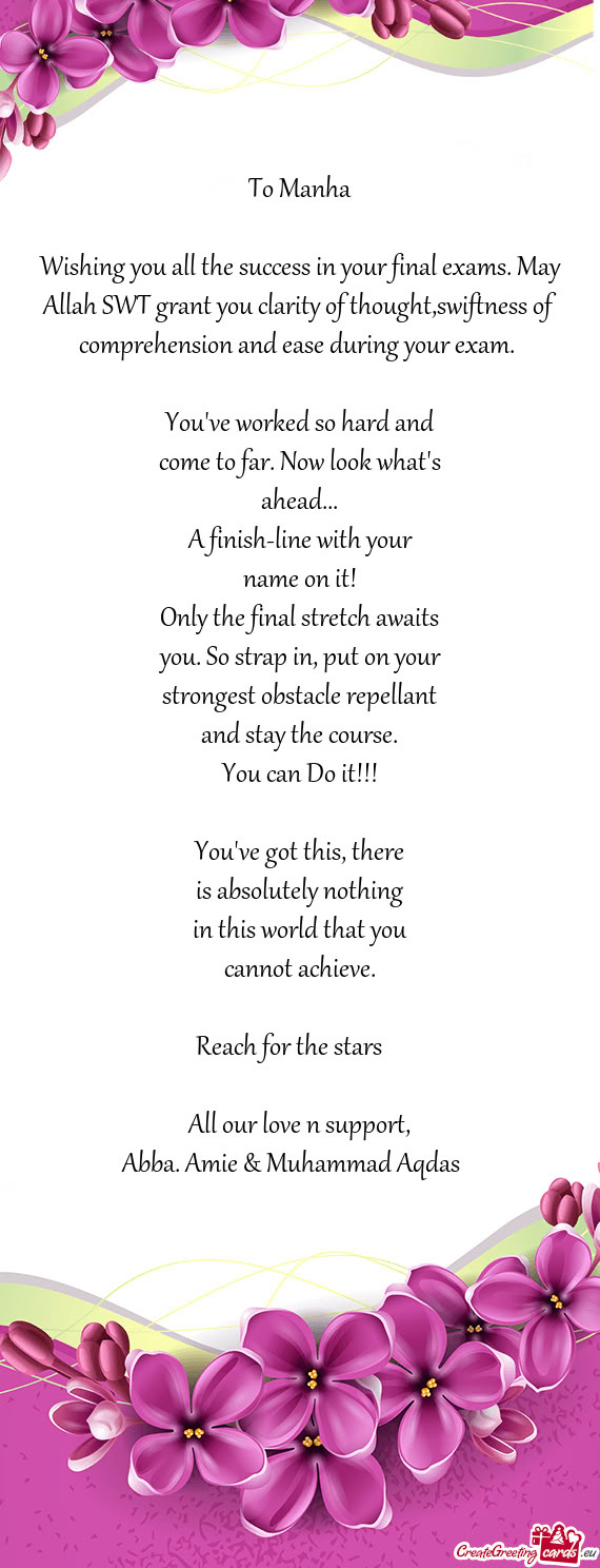 Come to far. Now look what's