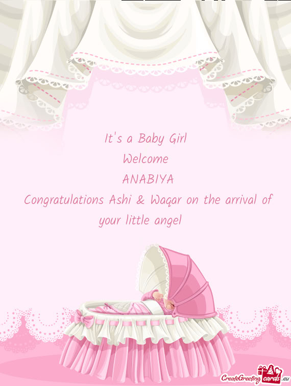Congratulations Ashi & Waqar on the arrival of your little angel🌸