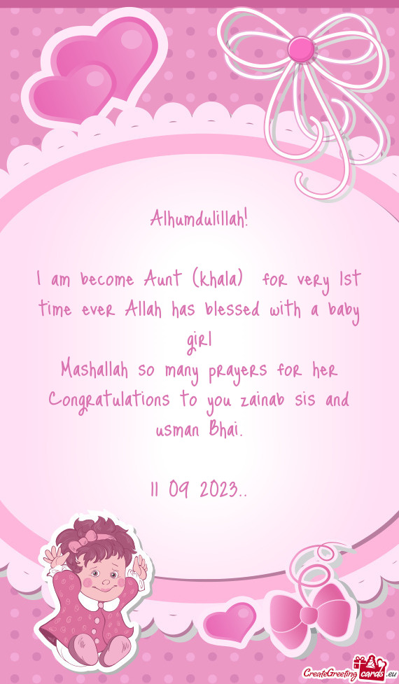 Congratulations to you zainab sis and usman Bhai