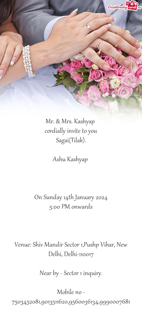 Cordially invite to you