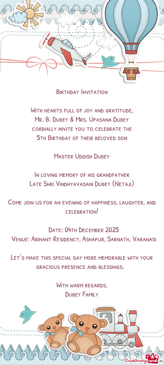 Cordially invite you to celebrate the