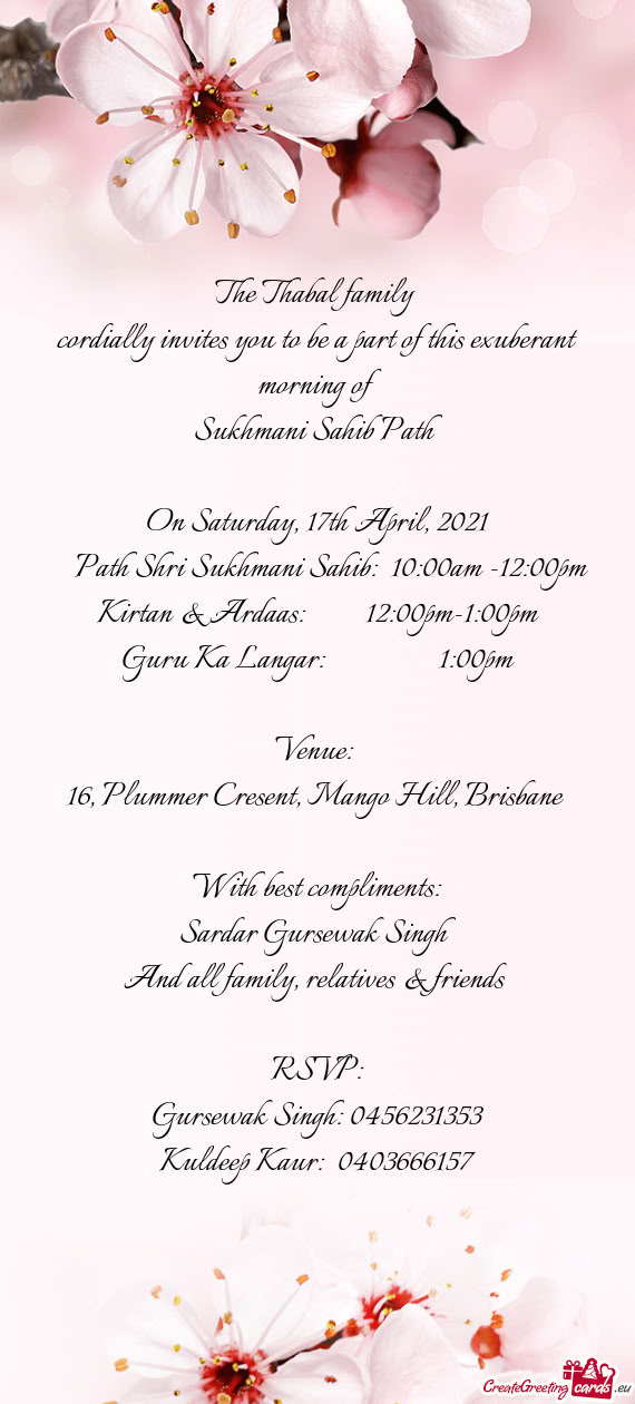 Cordially invites you to be a part of this exuberant morning of