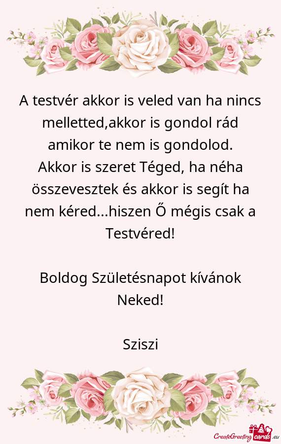 Csak a Testvéred