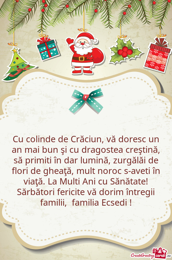 Cu colinde de Crăciun