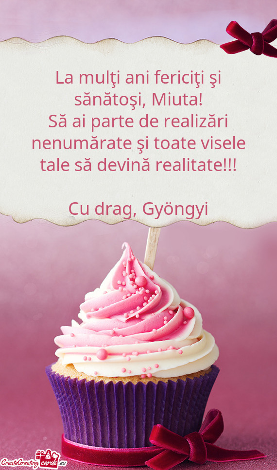 Cu drag, Gyöngyi