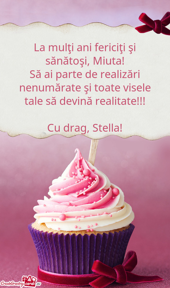 Cu drag, Stella