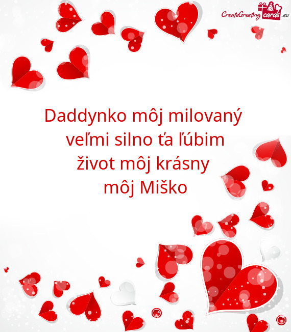 Daddynko môj milovaný