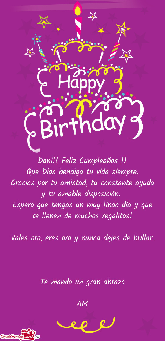 Dani!! Feliz Cumpleaños