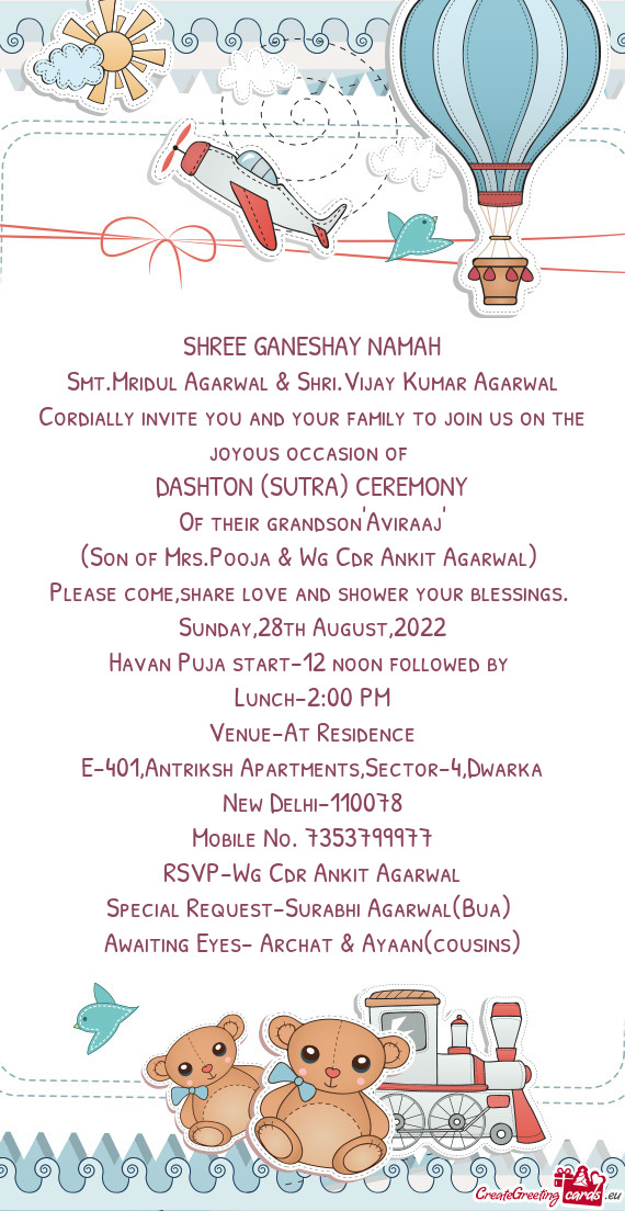 DASHTON (SUTRA) CEREMONY