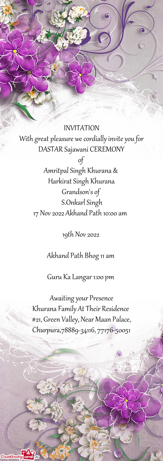 DASTAR Sajawani CEREMONY