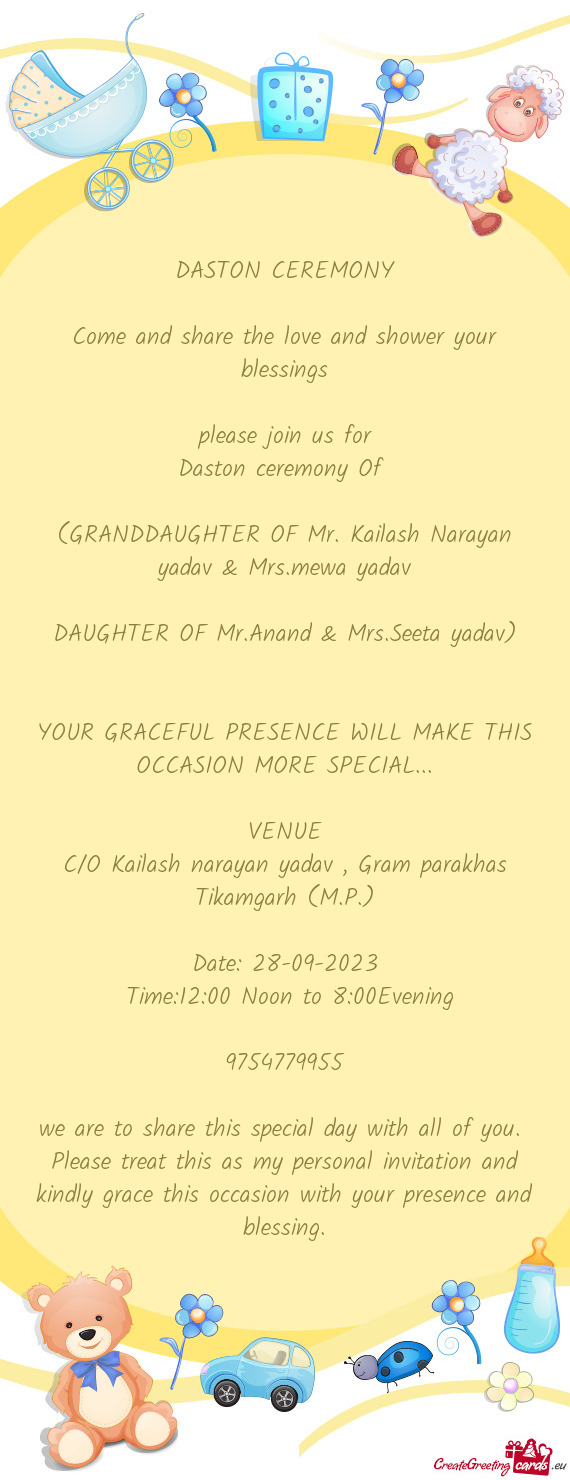 Daston ceremony Of