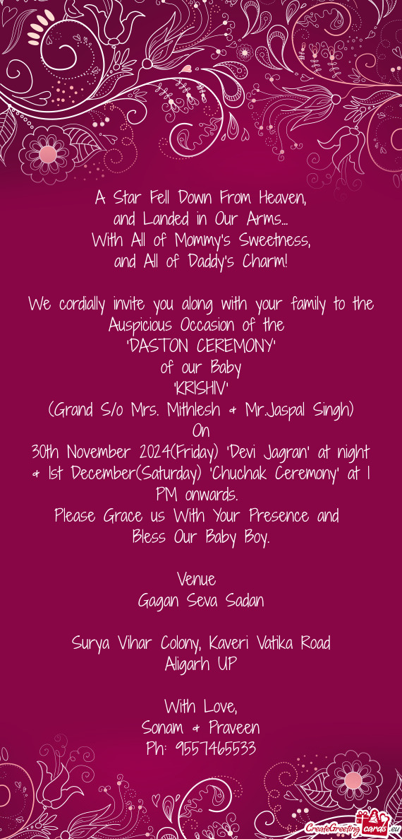 "DASTON CEREMONY"