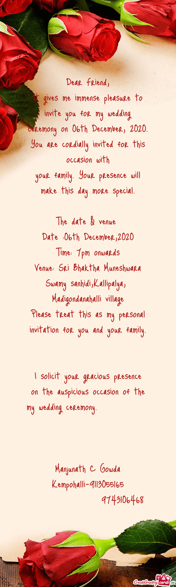 Date :06th December,2020